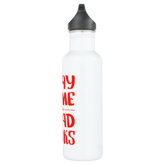 Blijf thuis en lees boeken waterfles  (Rechts)