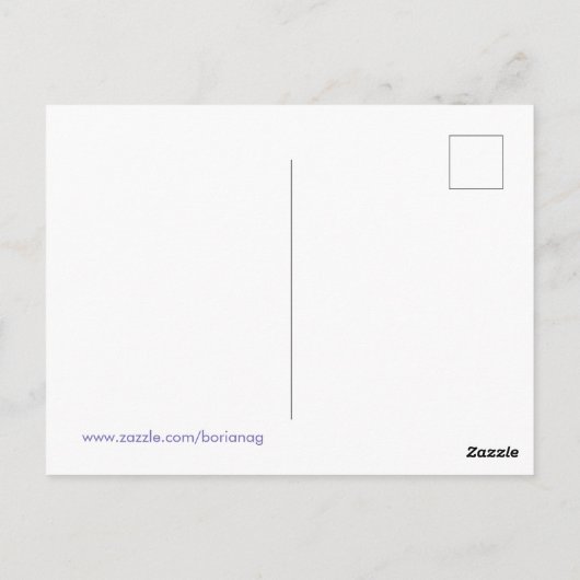 Blijf thuis en wees blij grappige regenboog briefkaart (Achterkant)