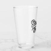 Blijf thuis | Fancy lettertype Glas (Rechts)