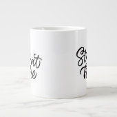 Blijf thuis | Fancy lettertype Grote Koffiekop (Voorkant)