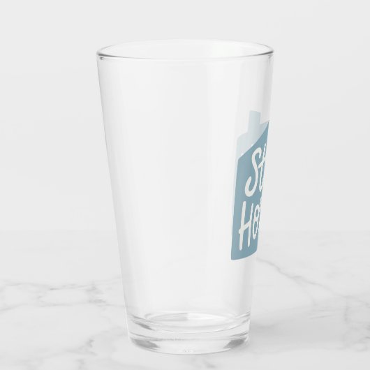 Blijf thuis glas (Rechts)