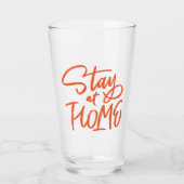 Blijf thuis glas (Voorkant)