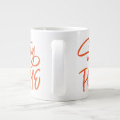 Blijf thuis grote koffiekop (Achterkant)