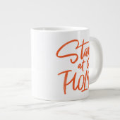 Blijf thuis grote koffiekop (Voorkant rechts)