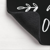 Blijf thuis | Handtekening lettertype Muismat (Hoek)