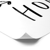 Blijf thuis | Handtekening lettertype Poster (Hoek)