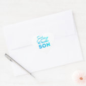 Blijf thuis hart sticker (Envelop)
