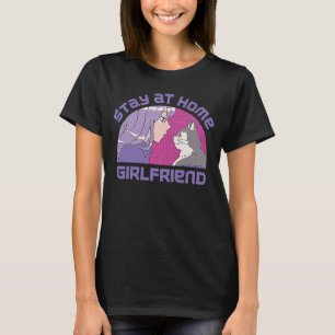 Blijf thuis in het Vriendin Sociale media Trend Me T-shirt