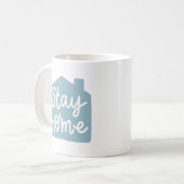 Blijf thuis koffiemok (Voorkant links)