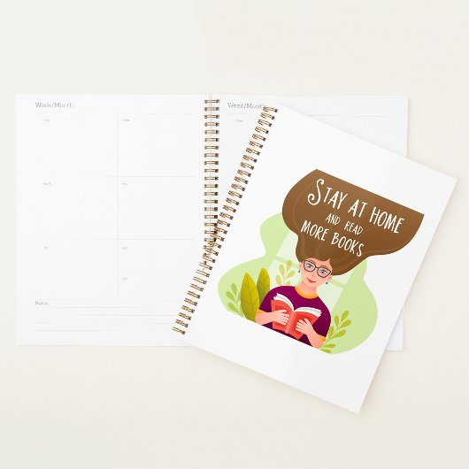 Blijf Thuis Lees Meer Boeken Boekliefhebber Planner