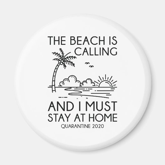 Blijf thuis magneet (Voorkant)