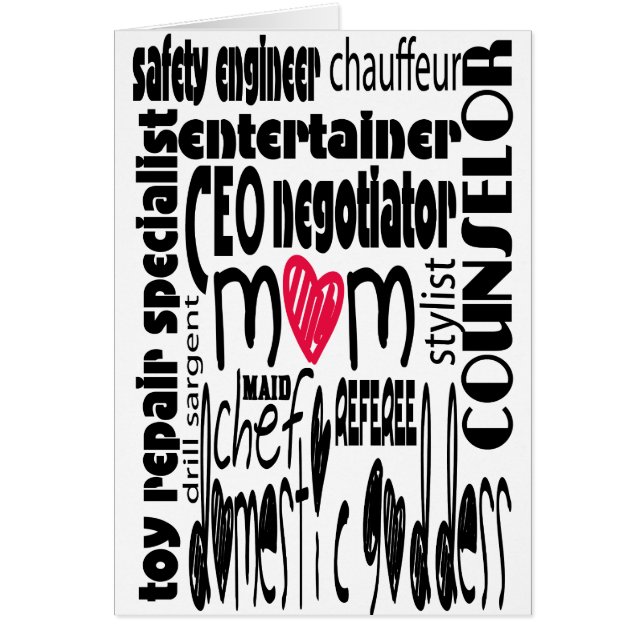 Blijf thuis mama, functiebeschrijving (Voorkant)