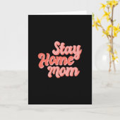 Blijf thuis mama kaart (Gele Bloem)