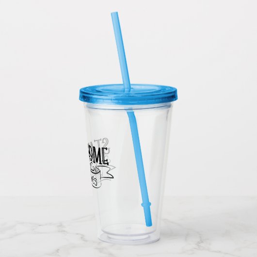 Blijf thuis | Opslaan van levens Acryl Drinkbeker (Links)