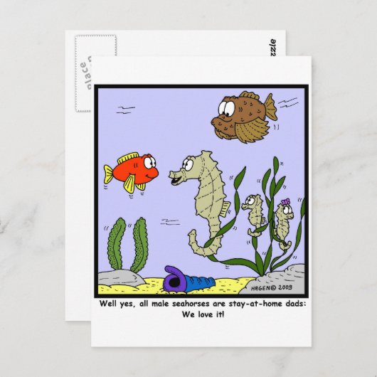 Blijf thuis pa briefkaart (Voorkant / Achterkant)