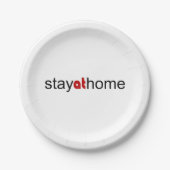 Blijf thuis papieren bordje (Voorkant)