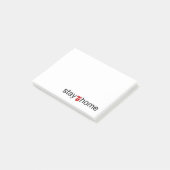Blijf thuis post-it® notes (Schuin)