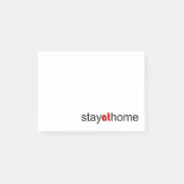 Blijf thuis post-it® notes (Voorkant)