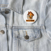 Blijf thuis ronde button 5,7 cm (In situ)