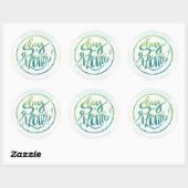 Blijf thuis ronde sticker (Vel)