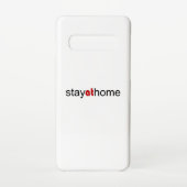 Blijf thuis samsung galaxy hoesje (Achterkant)