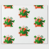blijf thuis stevige patricks vergrendelen cadeaupapier (Vlak)