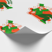 blijf thuis stevige patricks vergrendelen cadeaupapier (Hoek)
