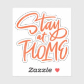 Blijf thuis sticker (Vel)