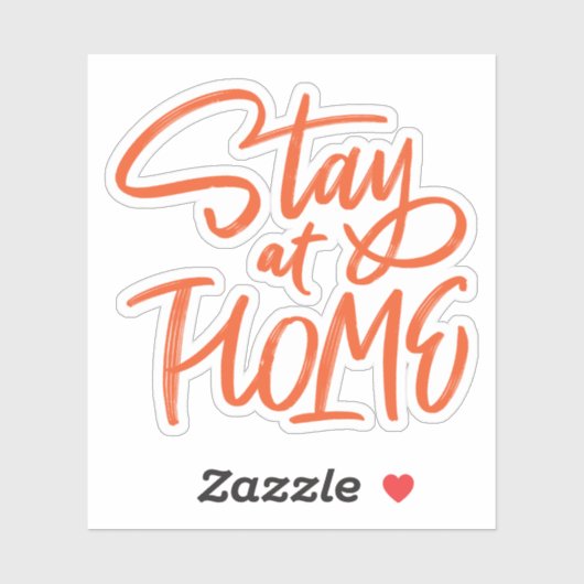 Blijf thuis sticker (Vel)