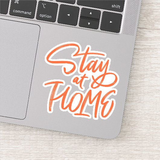 Blijf thuis sticker (Detail)