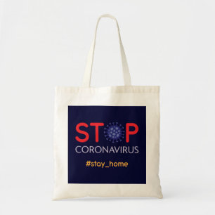 Blijf thuis stoppen met de campagne voor de preven tote bag
