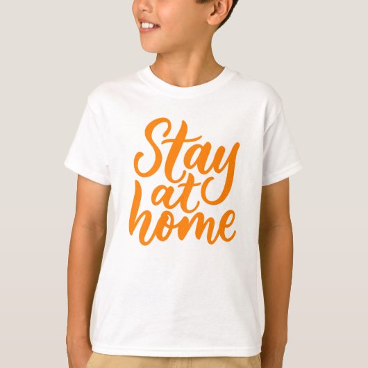 Blijf thuis t-shirt (Voorkant)