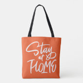 Blijf thuis tote bag (Achterkant)