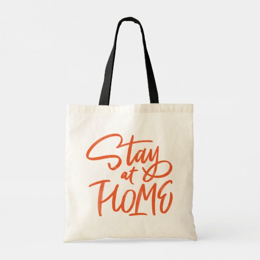 Blijf thuis tote bag (Achterkant)