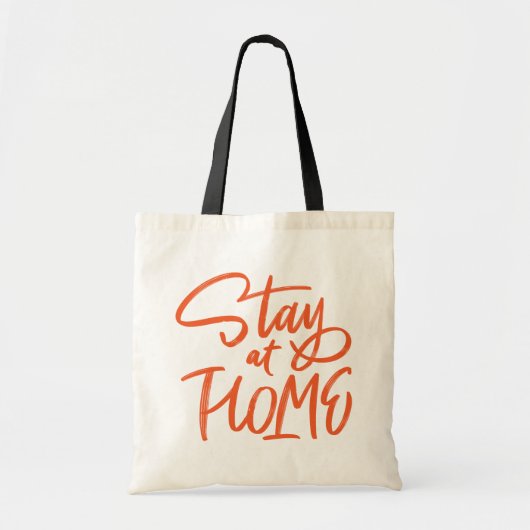 Blijf thuis tote bag (Voorkant)