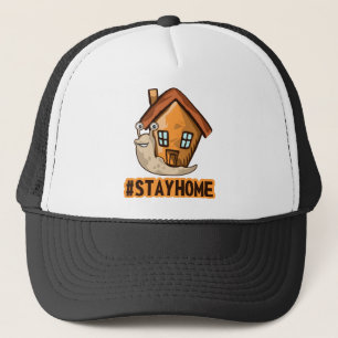 Blijf thuis trucker pet