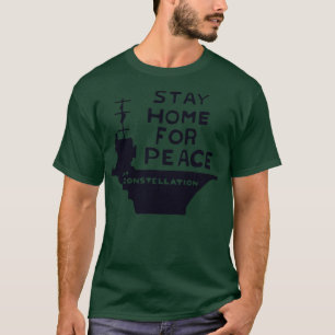 Blijf thuis voor vrede Joan Baez Hippie Tribute T-shirt