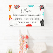 "Blijf thuis"Voorschoolse Afstuderen 2020 Spandoek (Insitu)