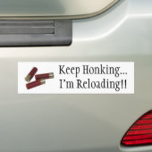 Blijf Toeteren Bumpersticker (Op auto)
