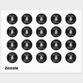 Blijf Touwzekeraar Dichter Bij Klimuitrusting Omar Ronde Sticker (Vel)