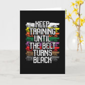 Blijf trainen tot de band zwart wordt kaart (Gele Bloem)