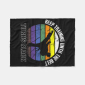 Blijf trainen tot de riem zwart karate wordt fleece deken (Voorkant (Horizontaal))