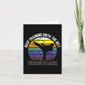 Blijf trainen tot de riem zwart karate wordt kaart (Voorkant)