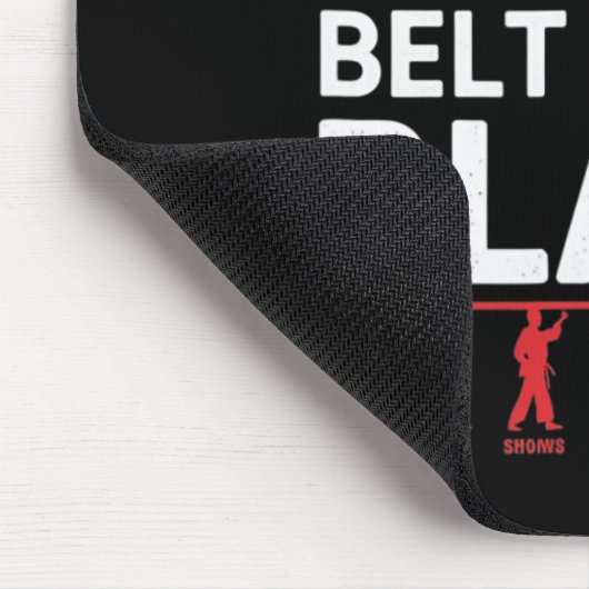 Blijf trainen tot de riem zwart karate wordt muismat (Hoek)