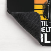 Blijf trainen totdat de bel zwart wordt muismat (Hoek)