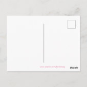 Blijf Trippy Eye Pink Floral Psychedelic Briefkaart (Achterkant)