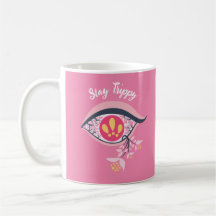 Blijf Trippy Eye Pink Floral Psychedelic