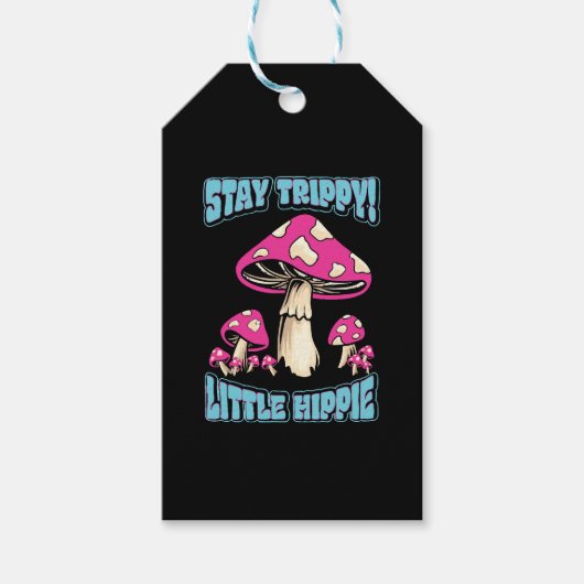 Blijf Trippy! Kleine Hippie Cadeaulabel (Voorkant)