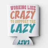 Blijf Trippy Kleine hippie grappige Kleurrijke Ret Blikjeskoeler (Achterkant)