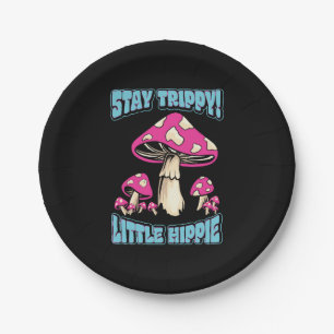 Blijf Trippy! Kleine Hippie Papieren Bordje